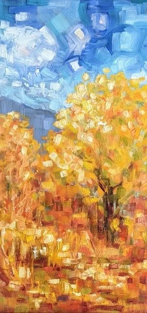 Seasonal Light Forms, 20x10, oil