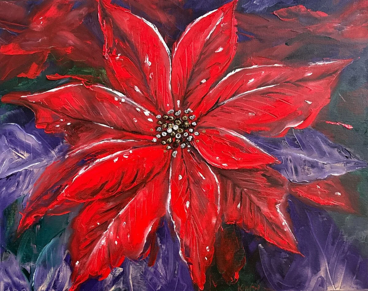 Merry Mixed Media 20x16 $125