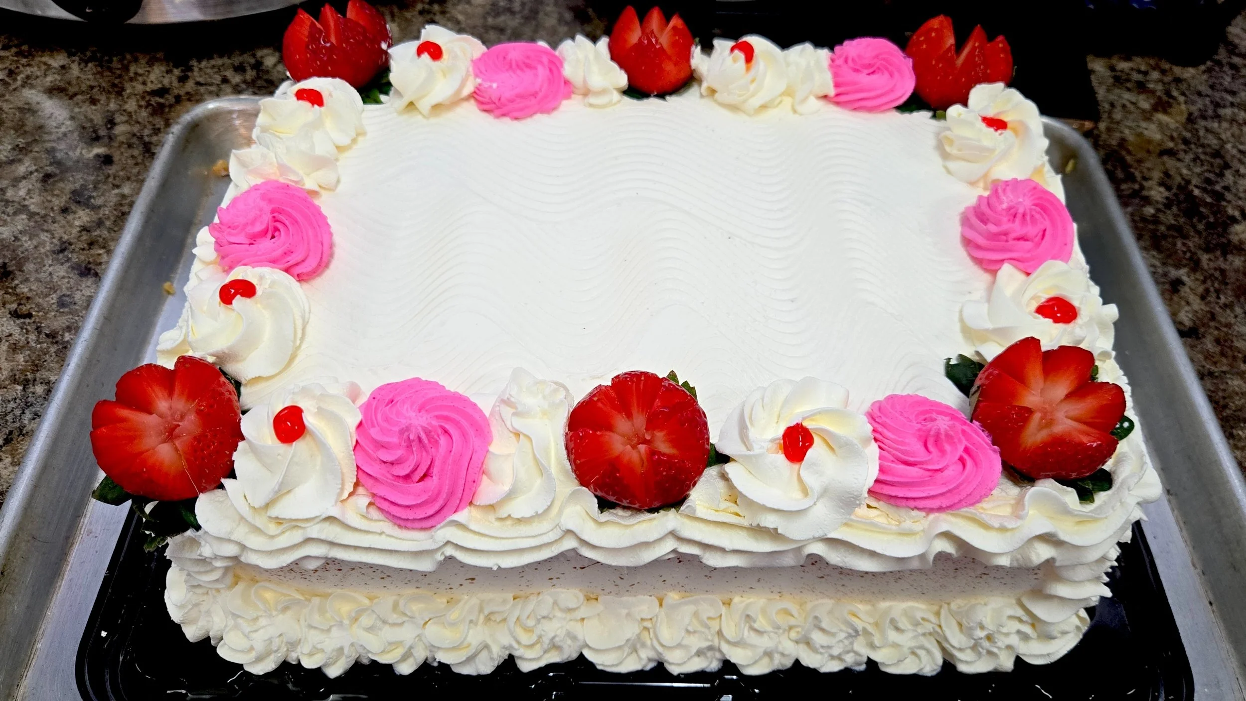 strawberry pink tres leches