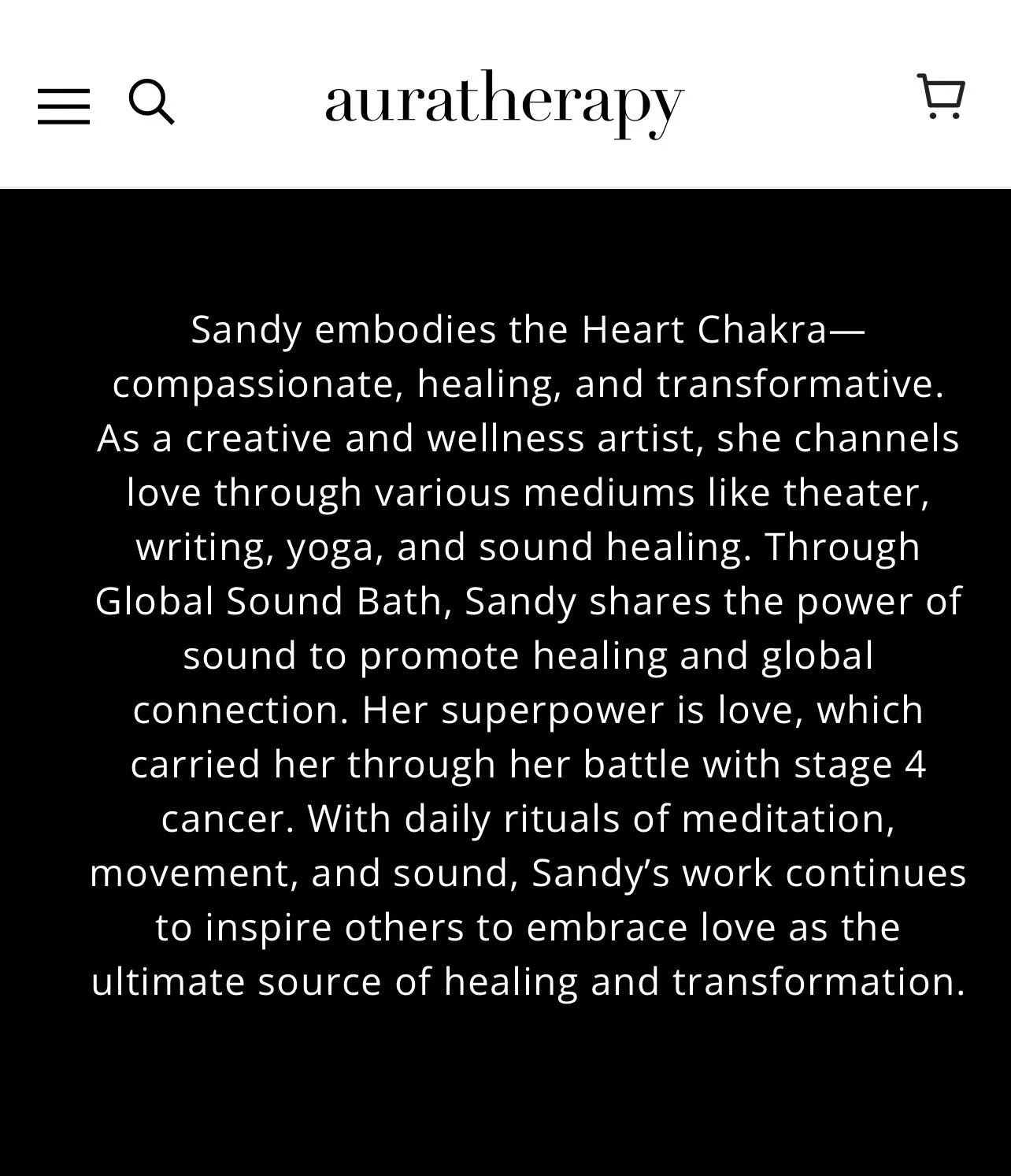 Sandy Duarte, author of Cancer Ramblings, cancer survivor sharing her journey through aura therapy and sound healing in an interview