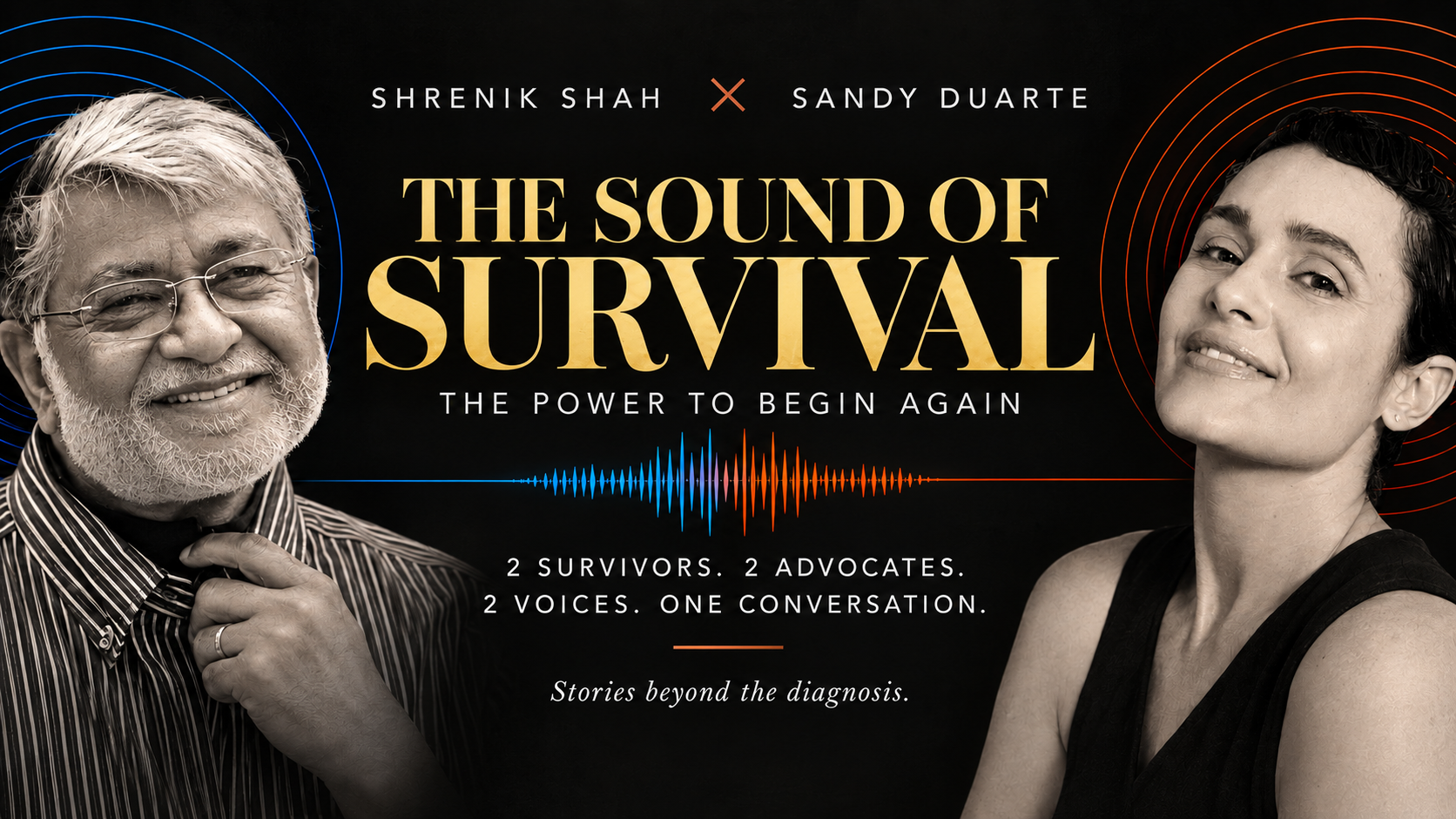 Sandy Duarte, co-host of The Sound of Survival podcast, exploring resilience, healing, and the power to begin again through conversations about life, sound, and survival, and coming out of Cancer.