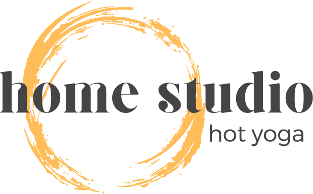 Home Studio Hot Yoga logo — sound bath and wellness services provided by Sandy Duarte.