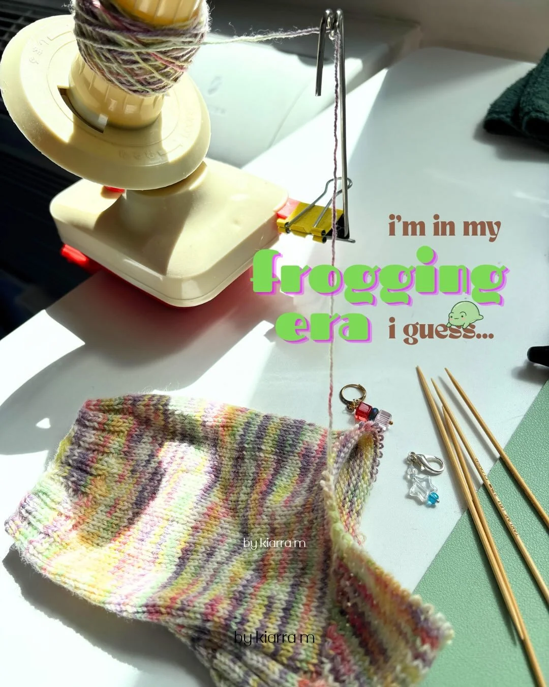 I guess I&rsquo;m in my frogging era! 

This marks the 3rd project in a row that I&rsquo;ve had to frog, and honestly I don&rsquo;t mind it very much.  I used to get so disappointed in myself when I had to unravel all the work I did to the point wher