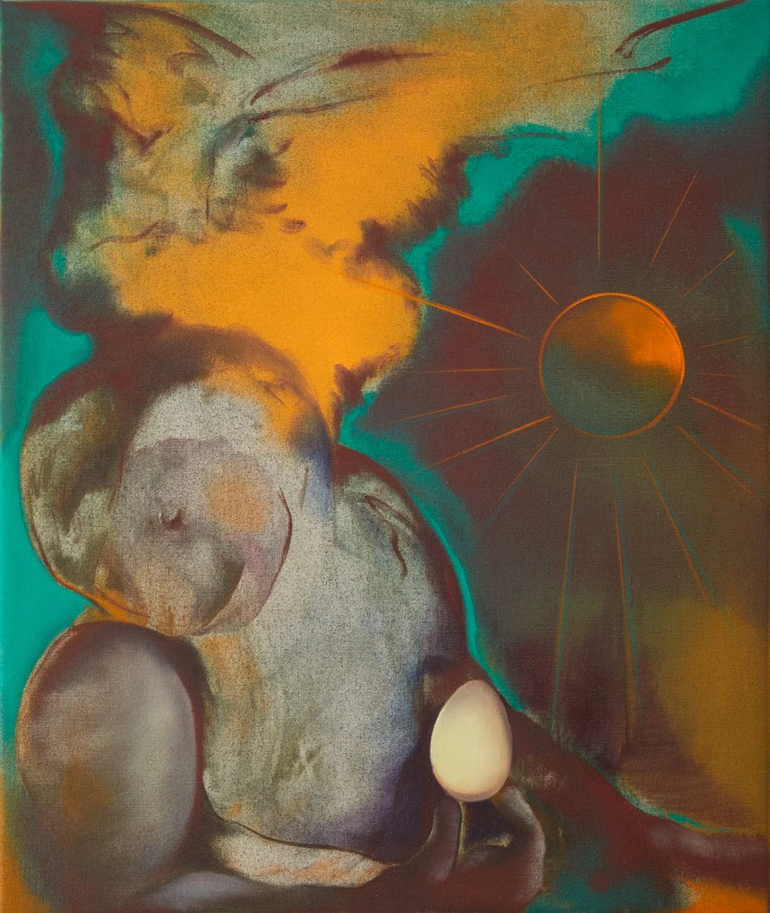 Invasion, oil on linen, 65x55cm, 2022