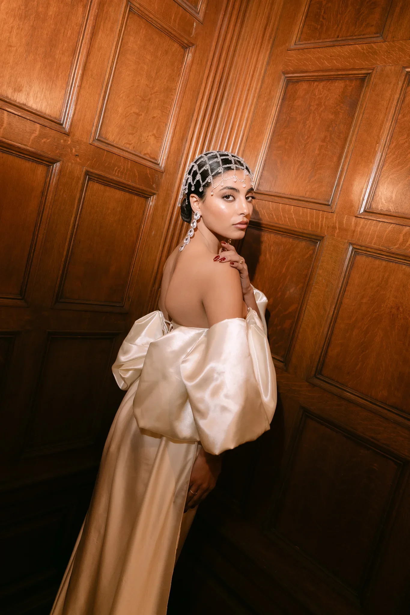Editorial bridal portrait by San Diego wedding photographer Nika Libres