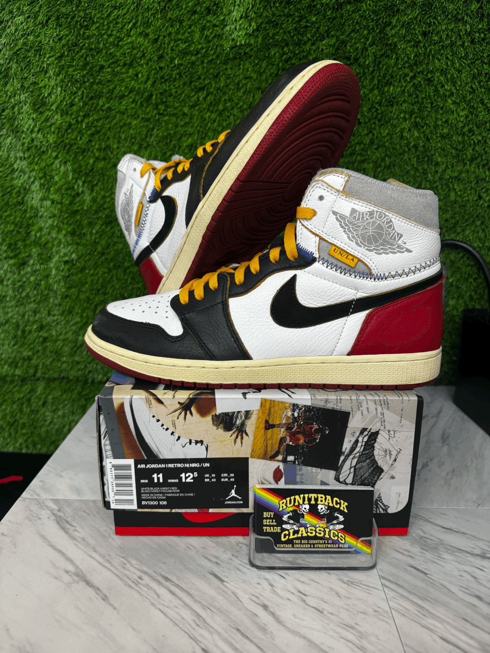 Jordan High Union Los Angeles Black Toe 11 Men Og Box