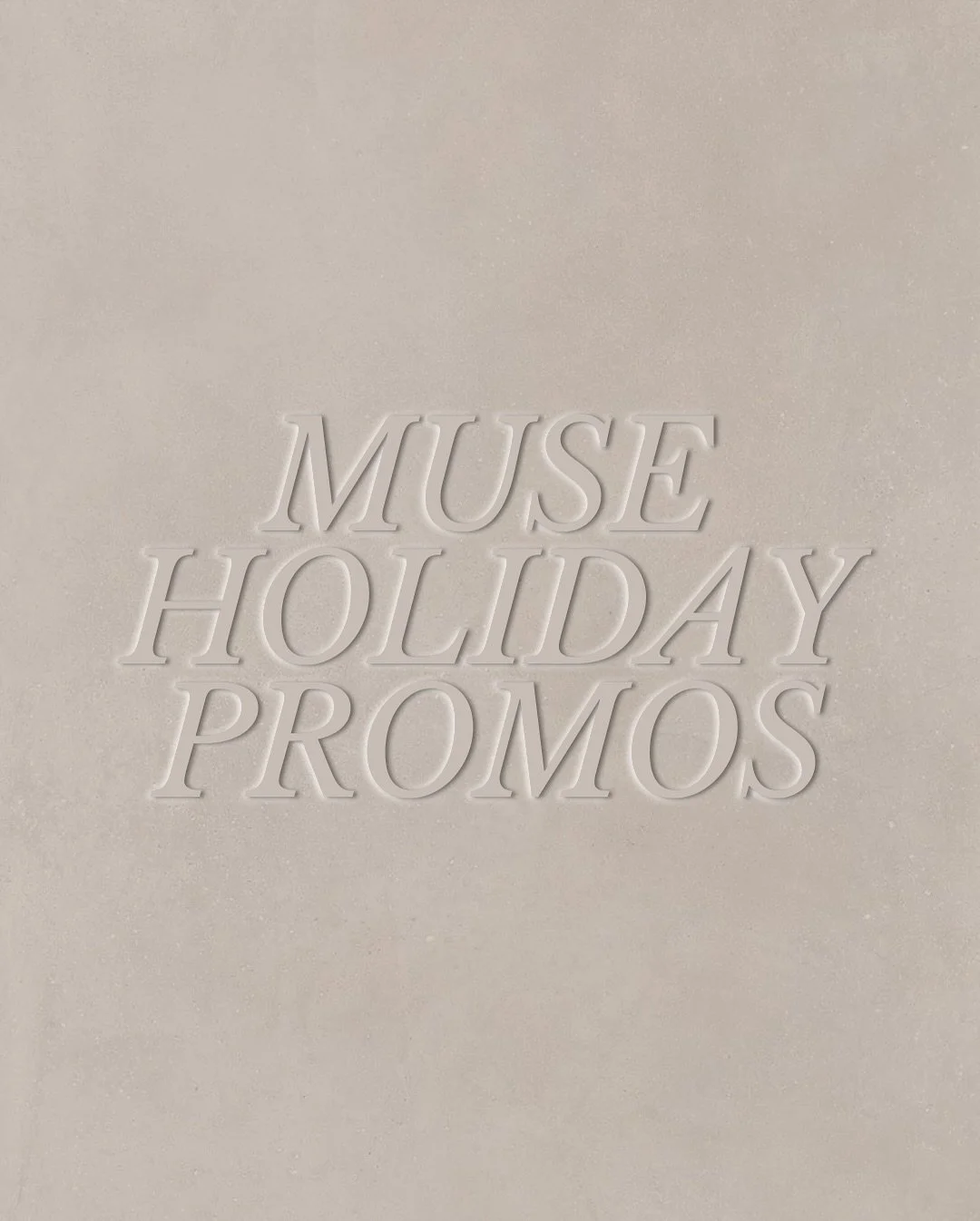 H O L I D A Y  M U S E  P R O M O S 🤎

It&rsquo;s the season of gratitude and giving 🕊️ and I couldn&rsquo;t think of a better time to celebrate 𝘰𝘯𝘦 𝘺𝘦𝘢𝘳 of Muse Aesthetics Co.! 

This past year has been full of love, growth, connection and 