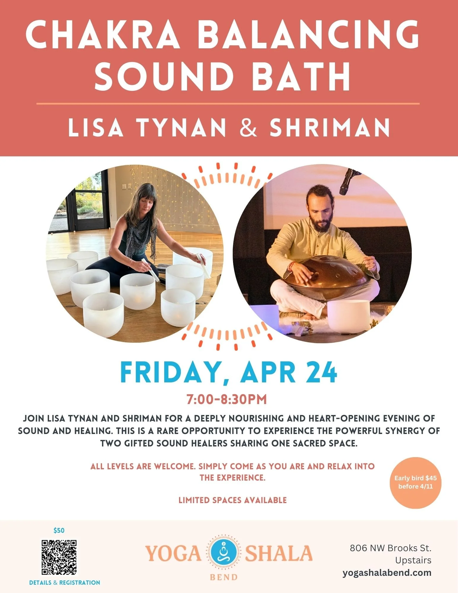 sound bath shriman bend or april 24