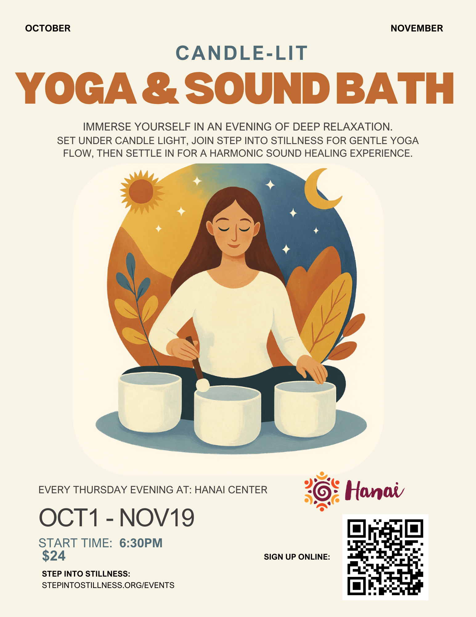 Sound Bath at Hanai Bend October 2026