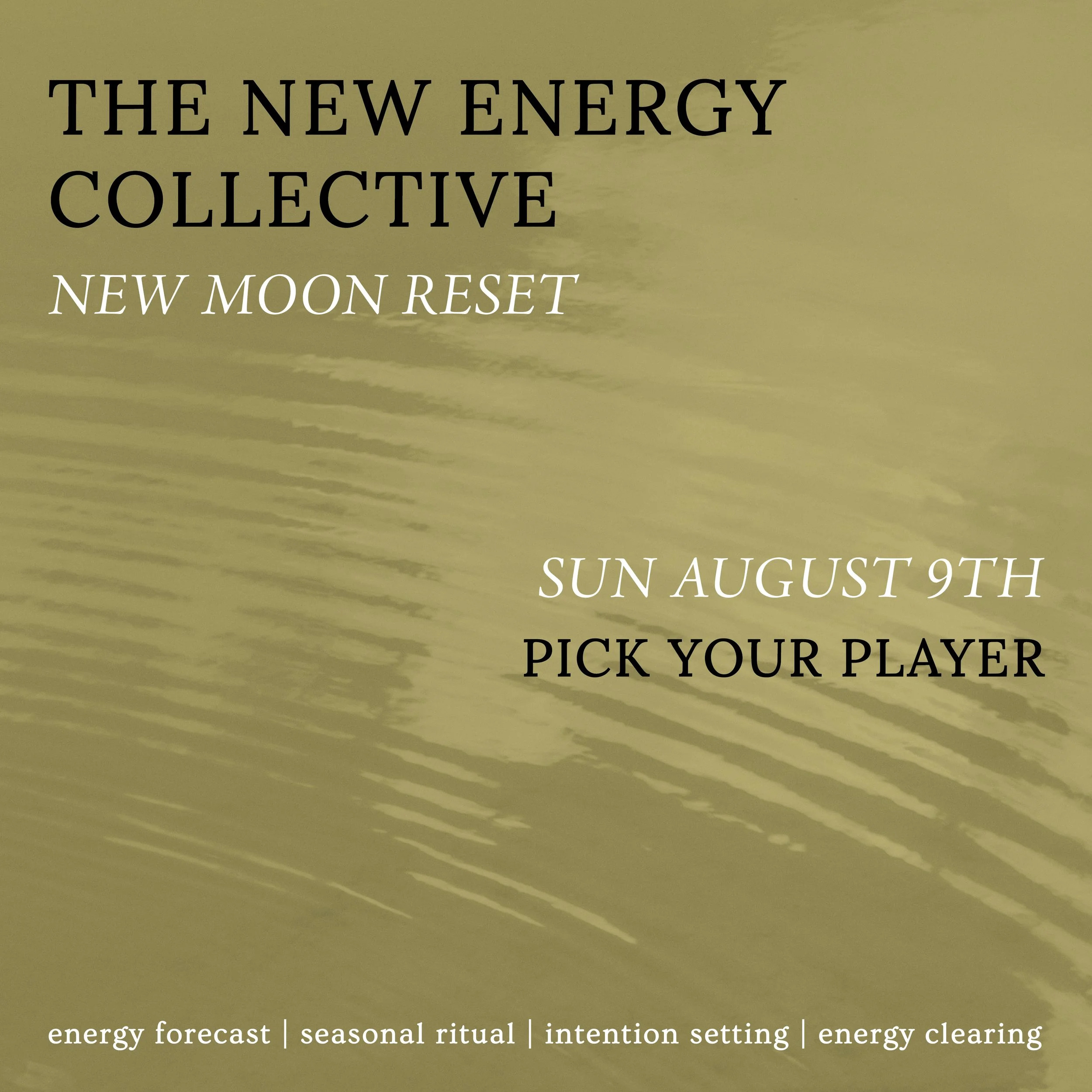 New Moon Ritual: Pick Your Player 🎮💫