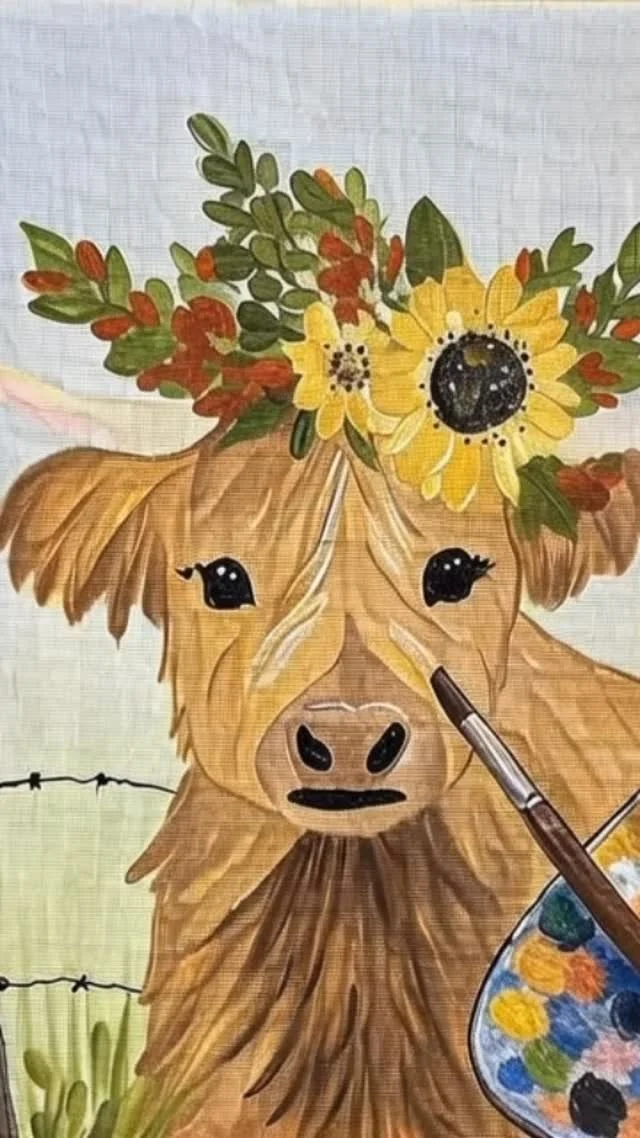 Join the fun and relaxing time Painting Honey The highlander! Link in bio ⬆️⬆️