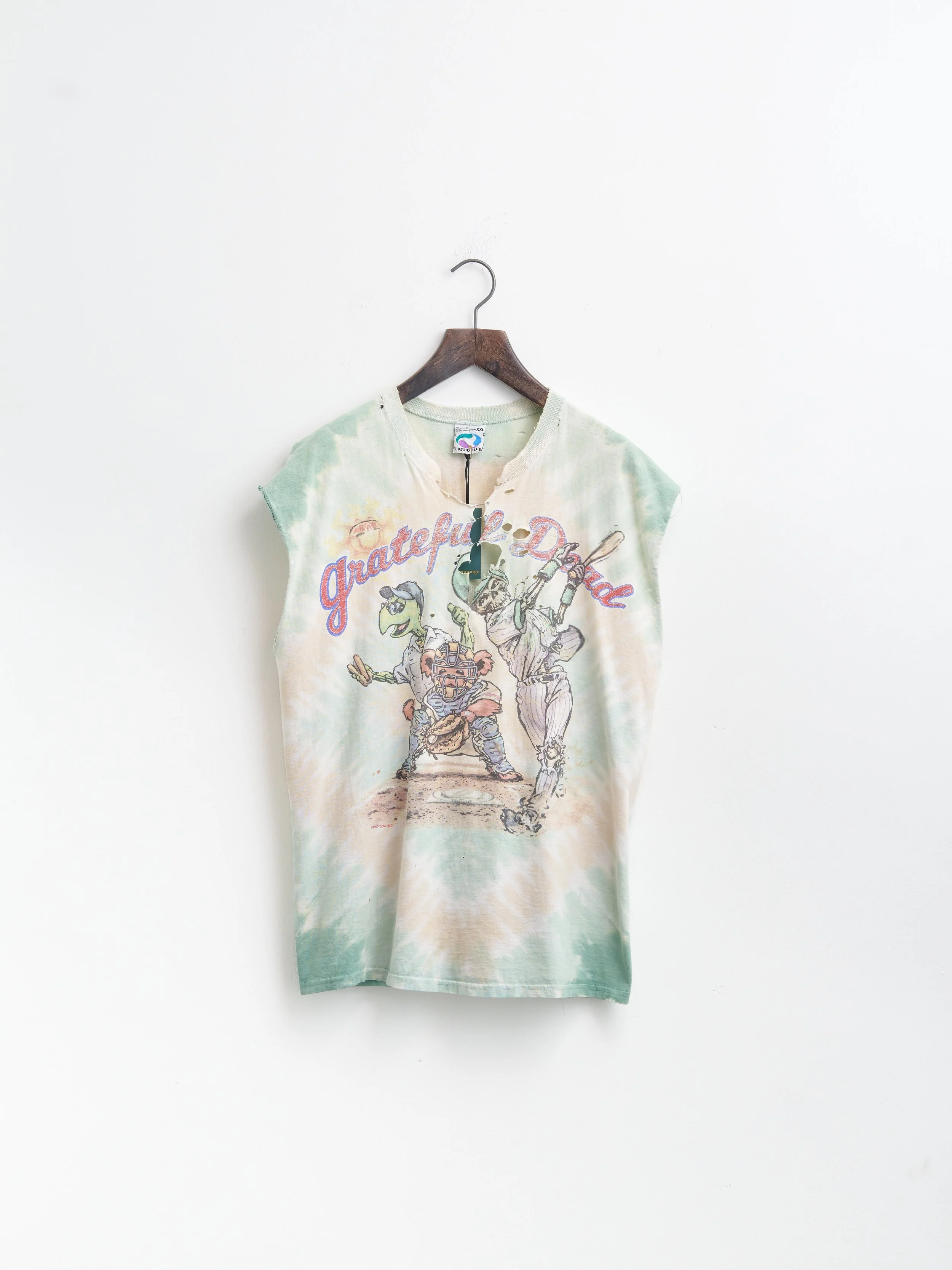 Vintage 90’s Grateful Dead Steal Your Base Thrashed Cut-Off Band T-Shirt