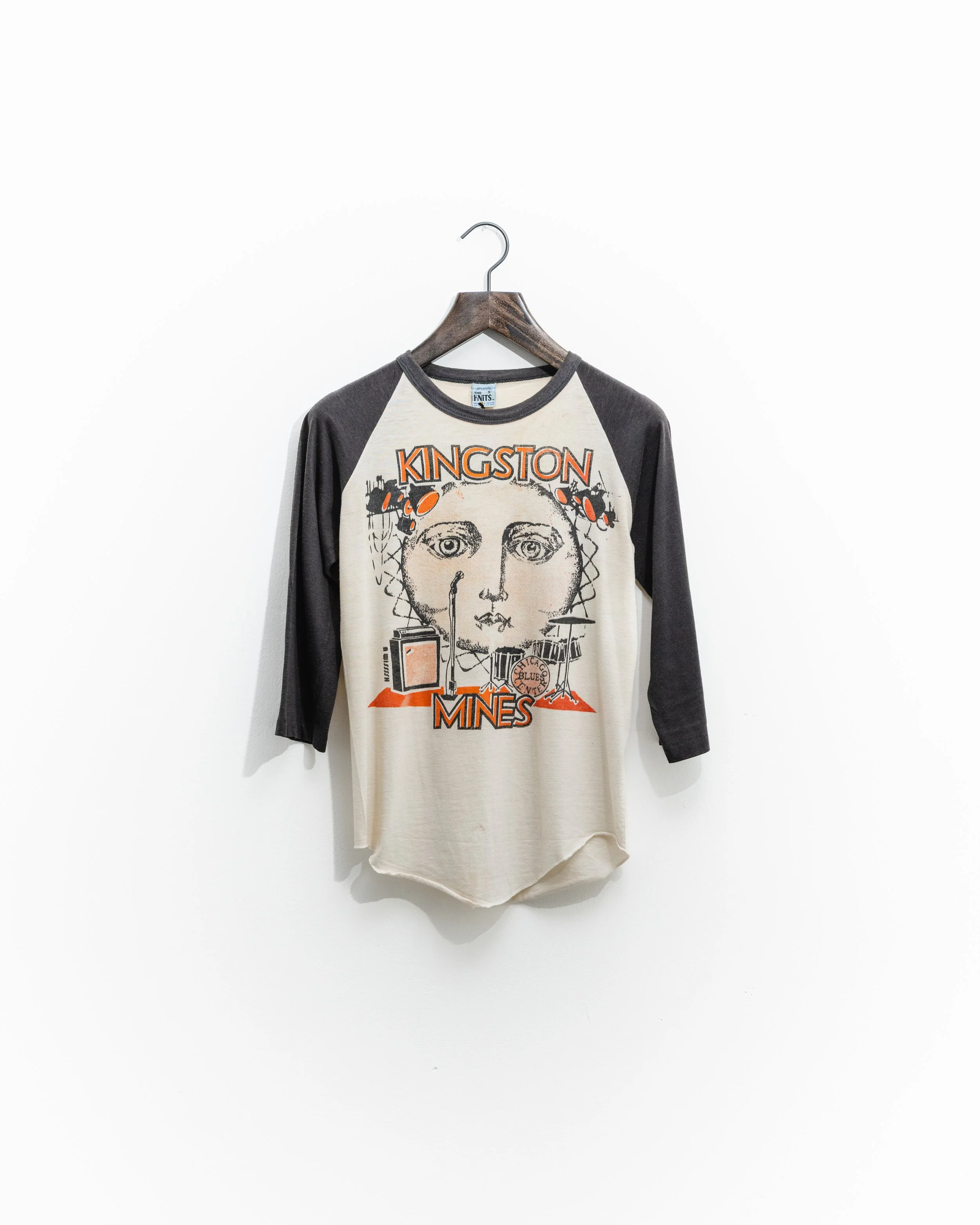 Vintage 80's Kingston Mines Chicago Blues Raglan