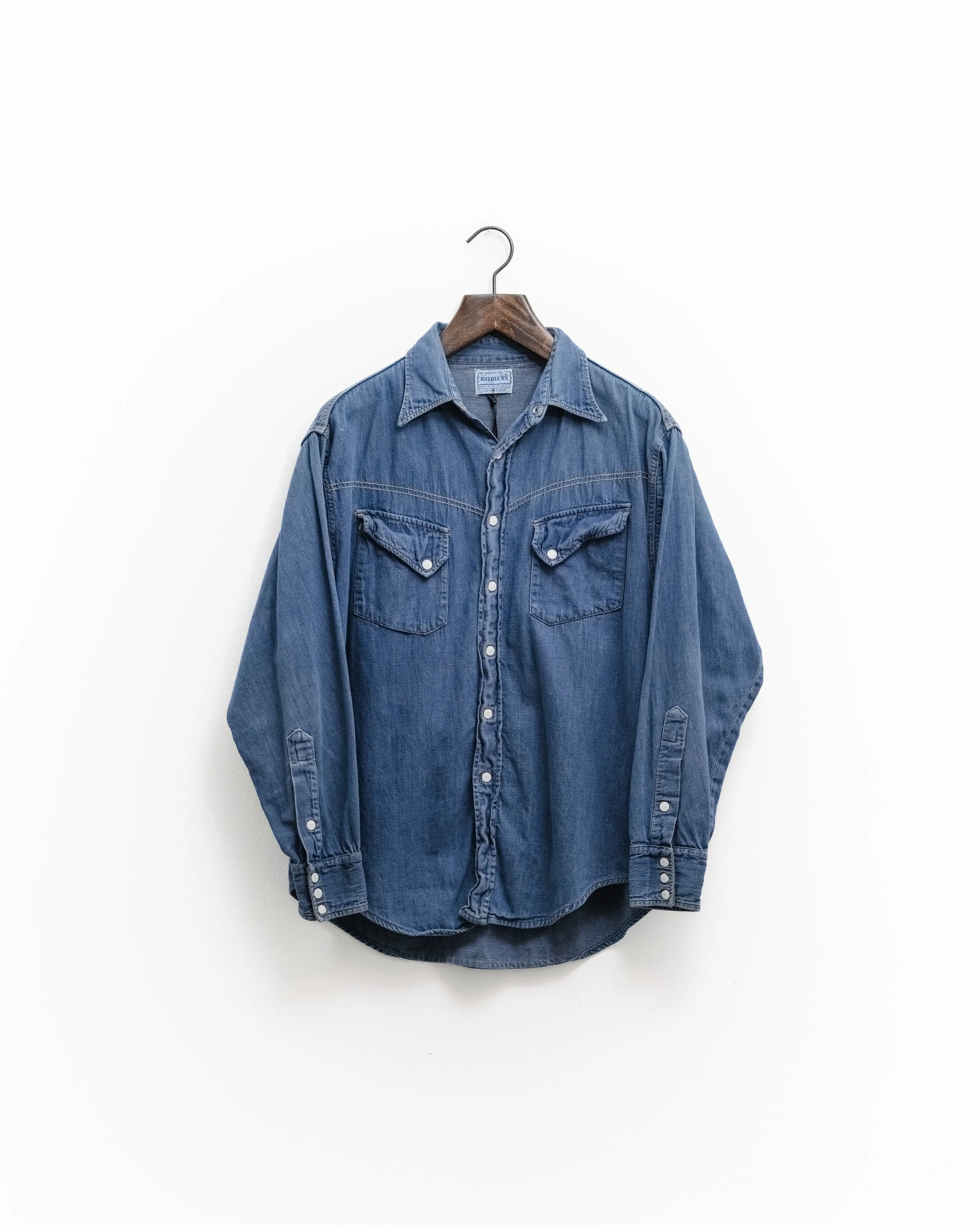 60’s Roebucks Slant Pocket Denim Shirt