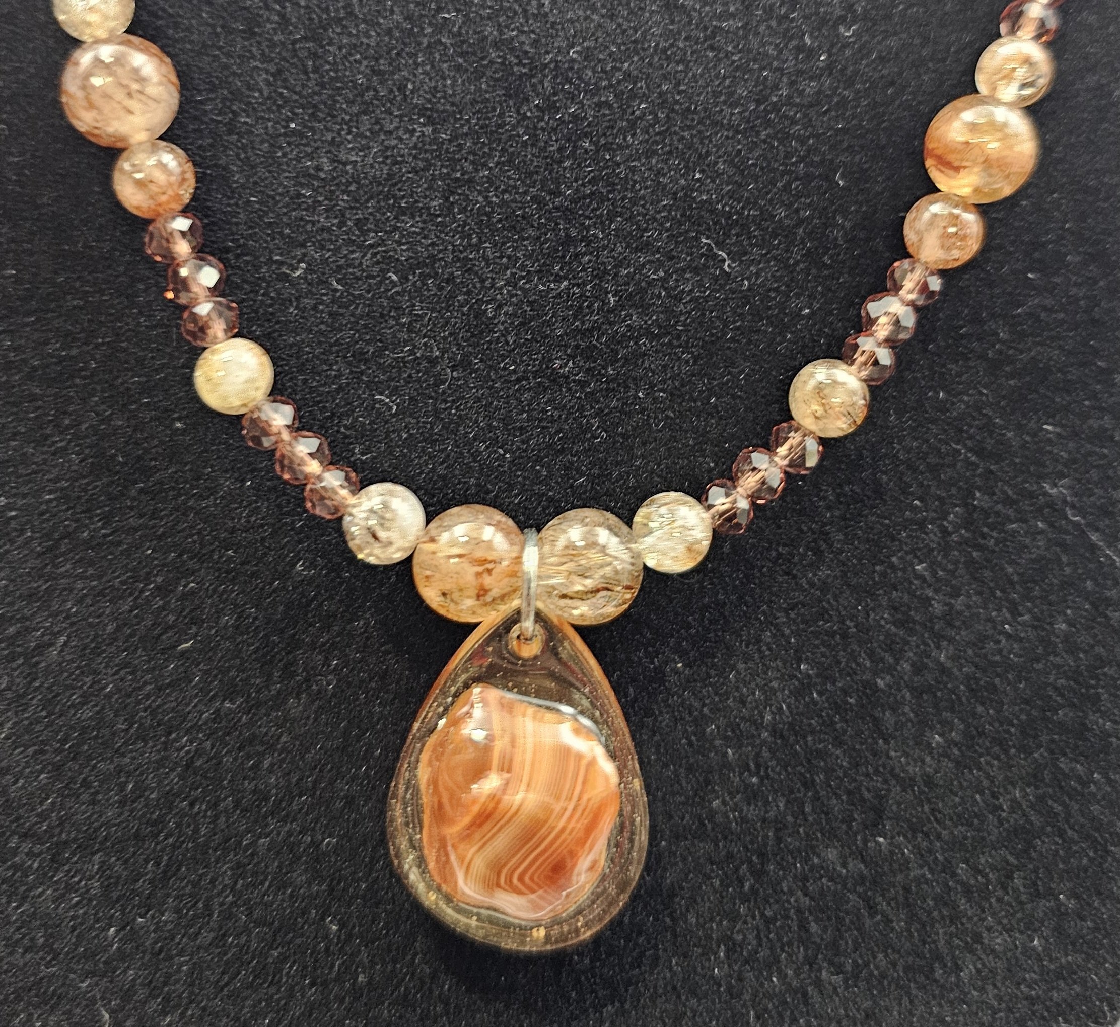 Red Phantom Quartz, and Lake superior Agate