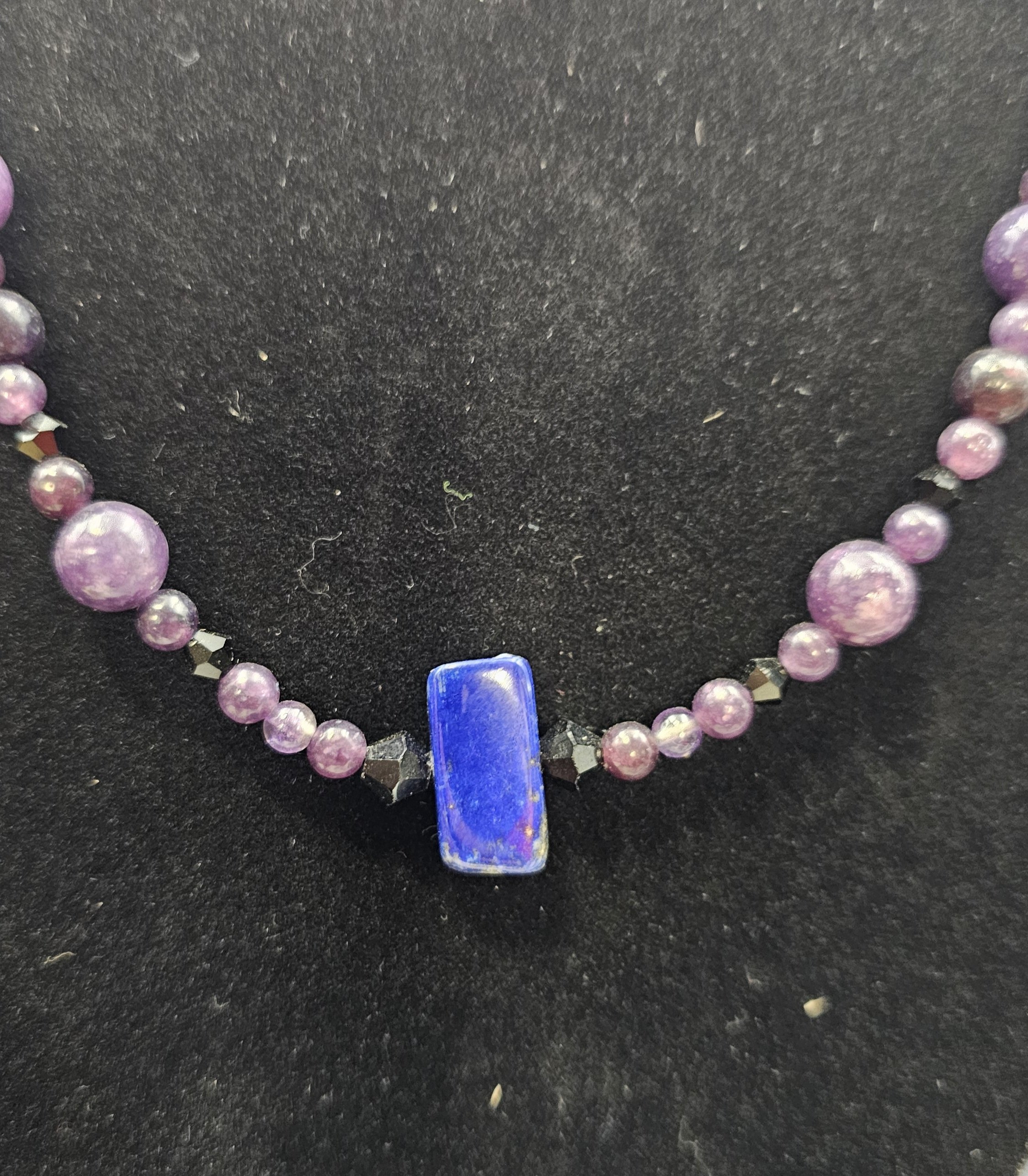 Lapis Lazuli, Lepedolite, Amethyst