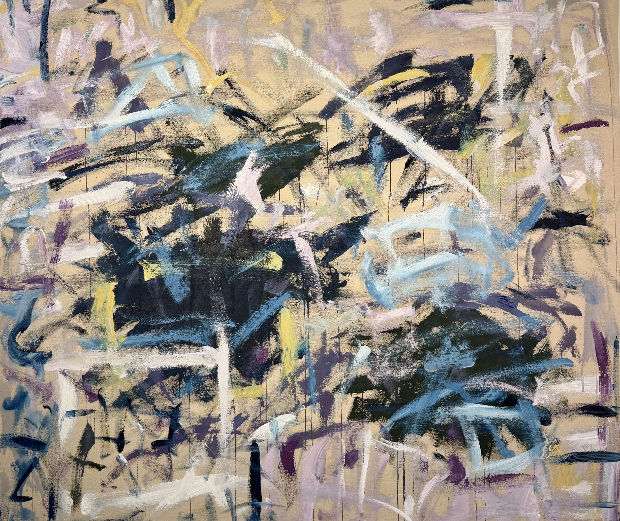 48×55×1.5 inches. Acrylic on canvas. 2026.