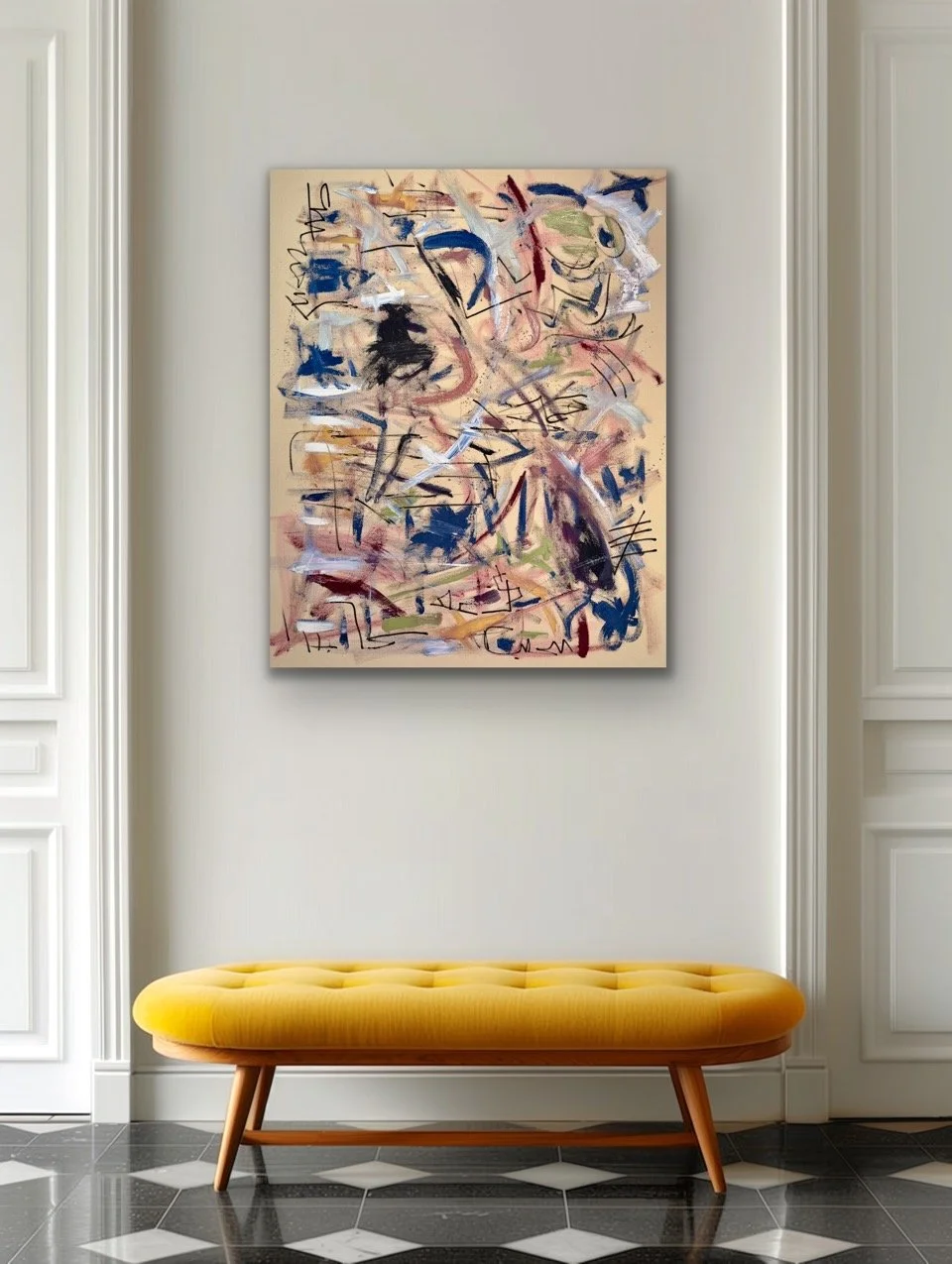 52x40x1.5 inches. Acrylic on canvas. Painted in 2026.