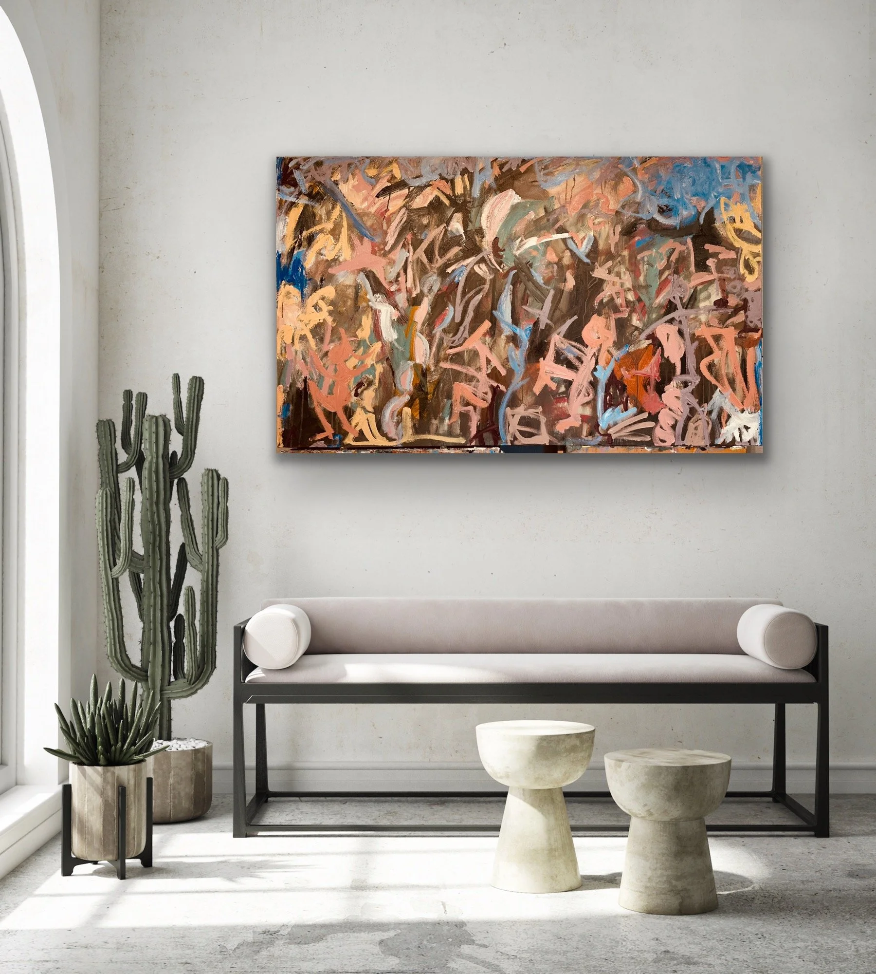 36"x60"x1.5" Acrylic on canvas. 2025