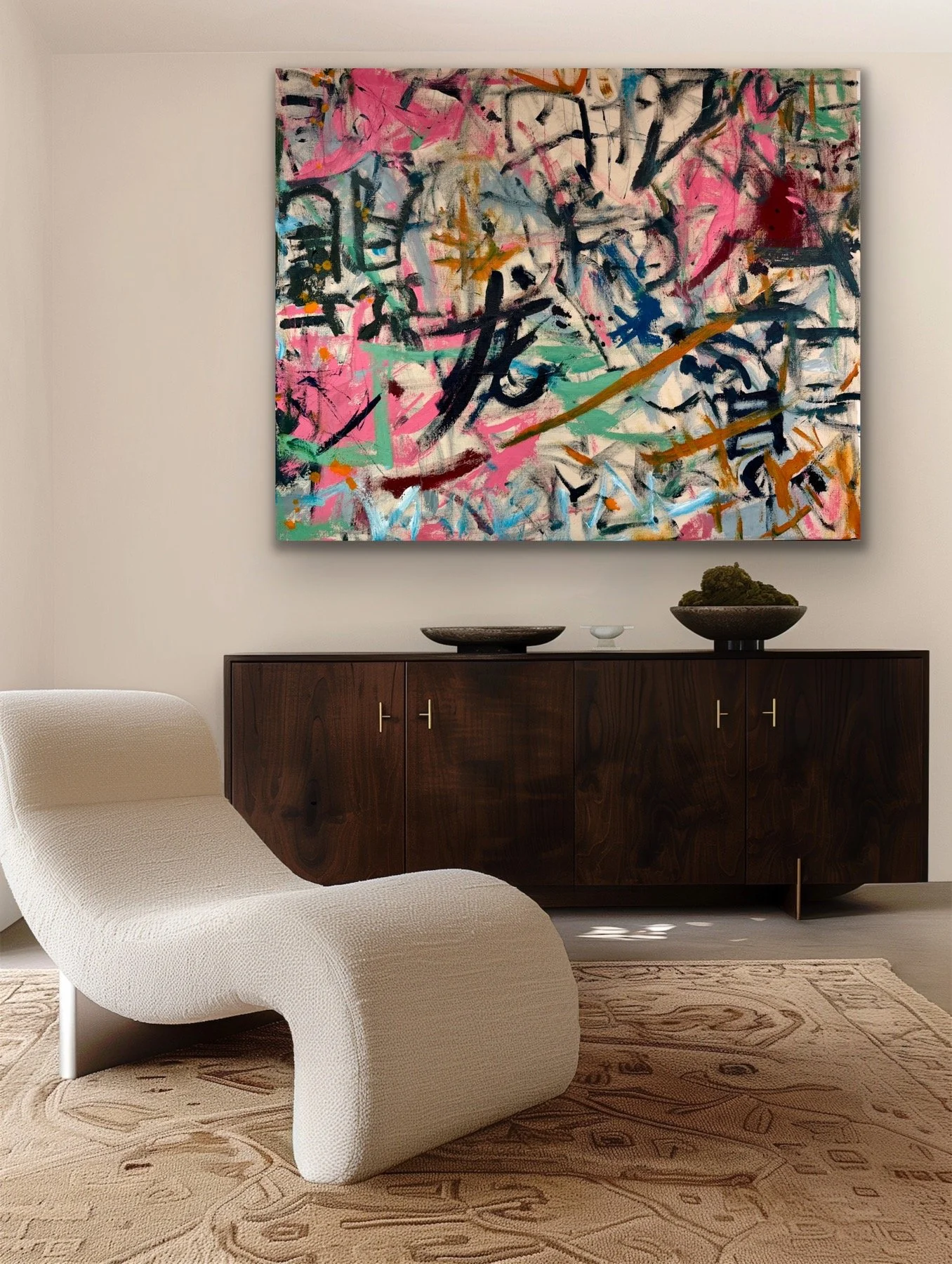 48x59x1.5 inches. Acrylic on canvas. Painted in 2026.