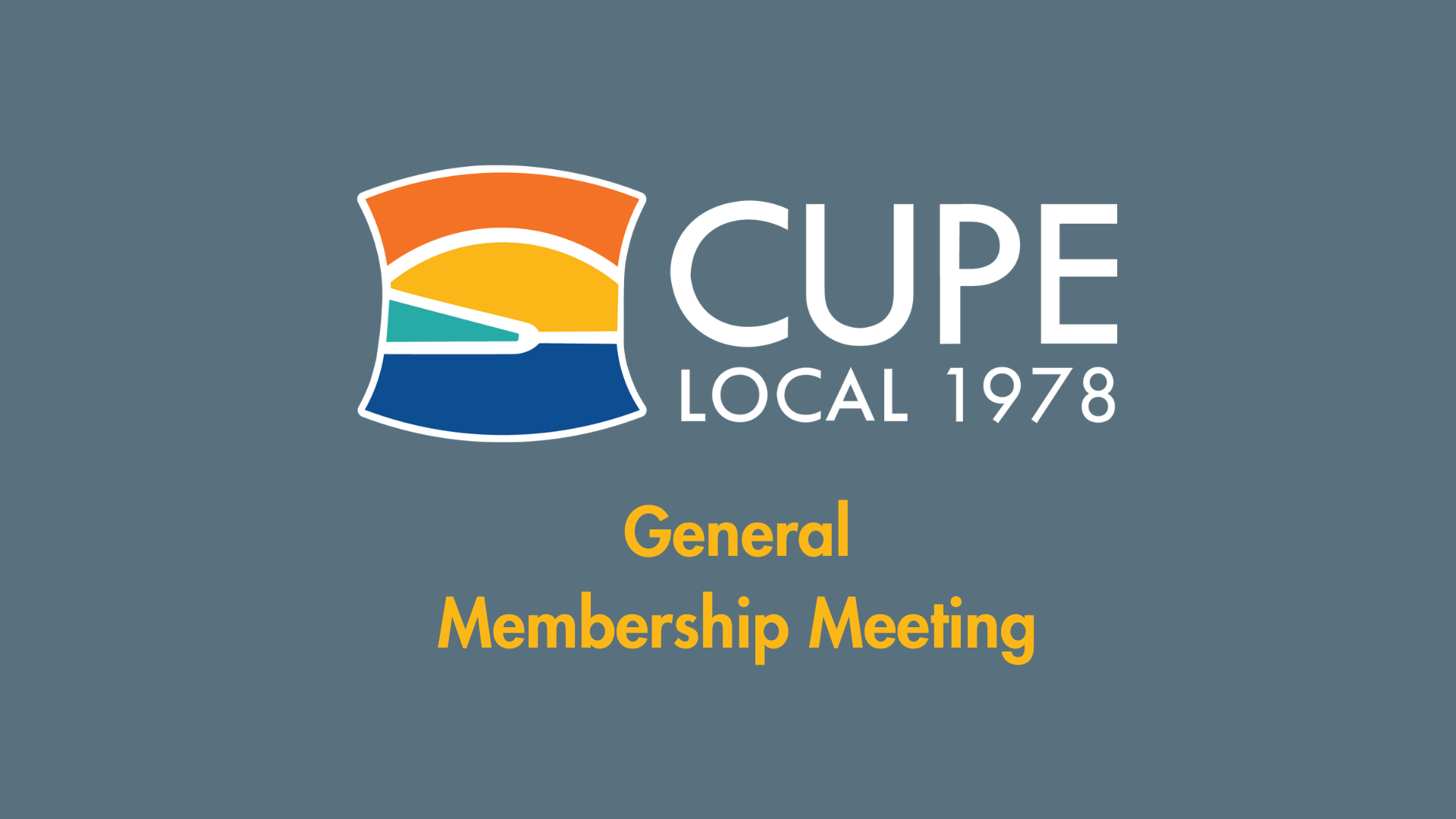 Upcoming General Membership Meeting November 26, 2025