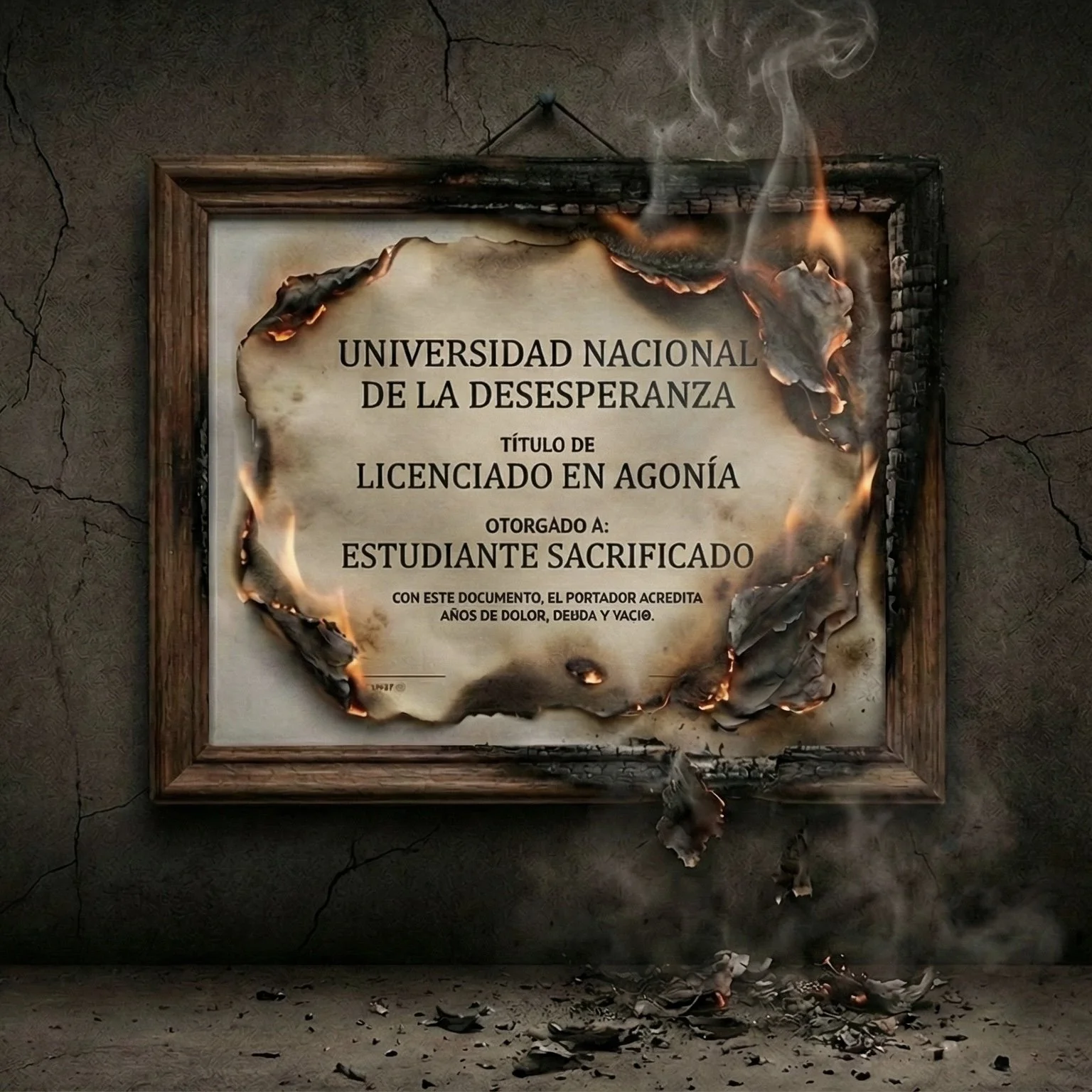 El papel que se acepta 