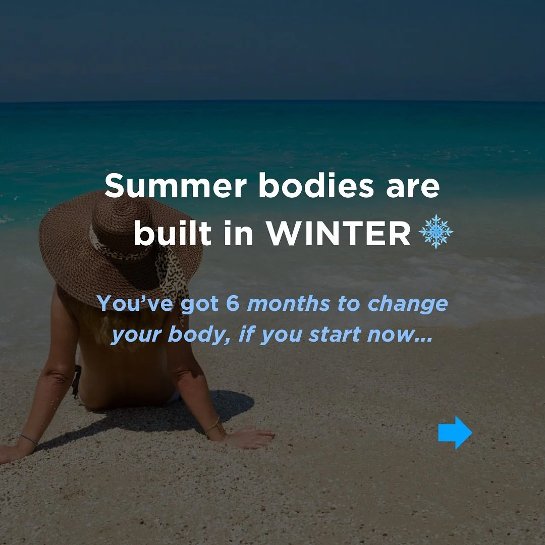 Reminder: If you want your body to change for Summer, you need to start now, not two months out 🥶❄️

Because the reality is that it takes time to build a routine and it takes even longer for your body to respond to that routine.

And most people und