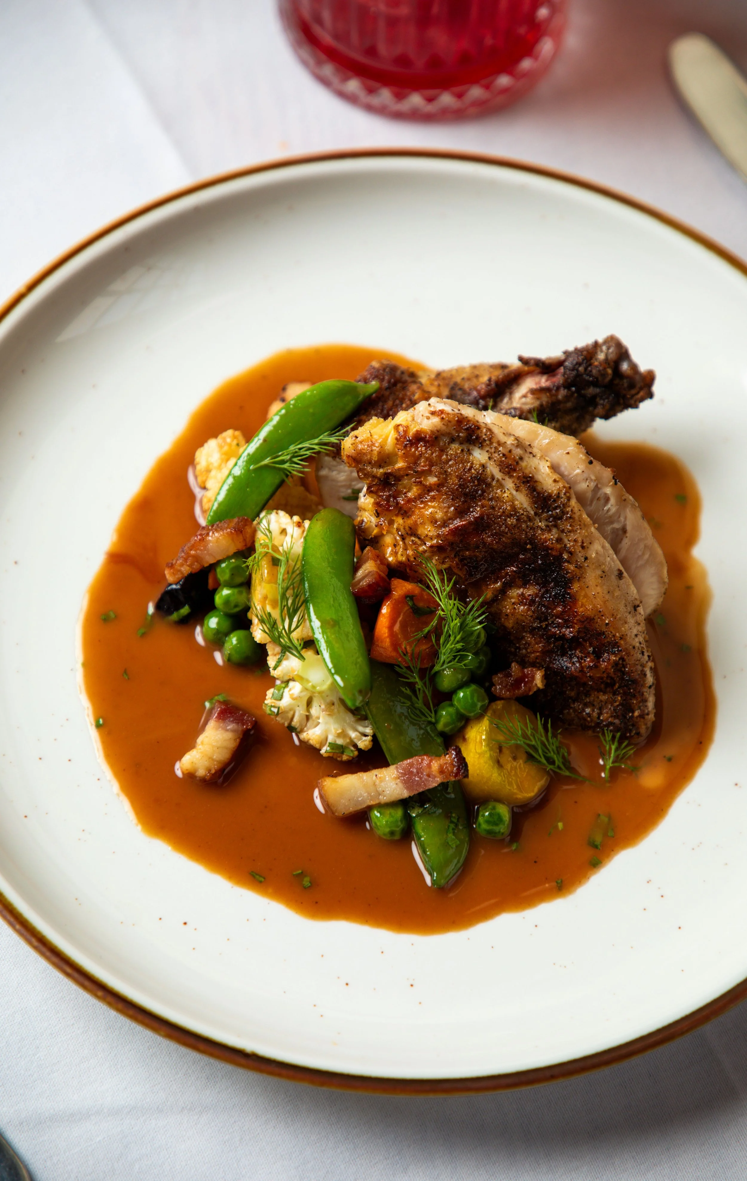Grilled Chicken au Riesling