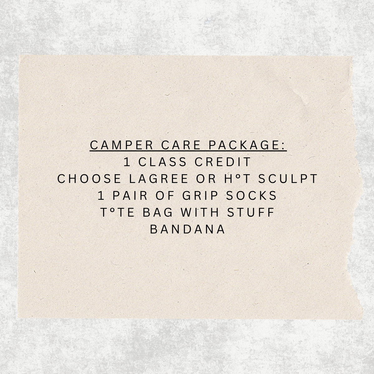 PICK UP PACKAGE