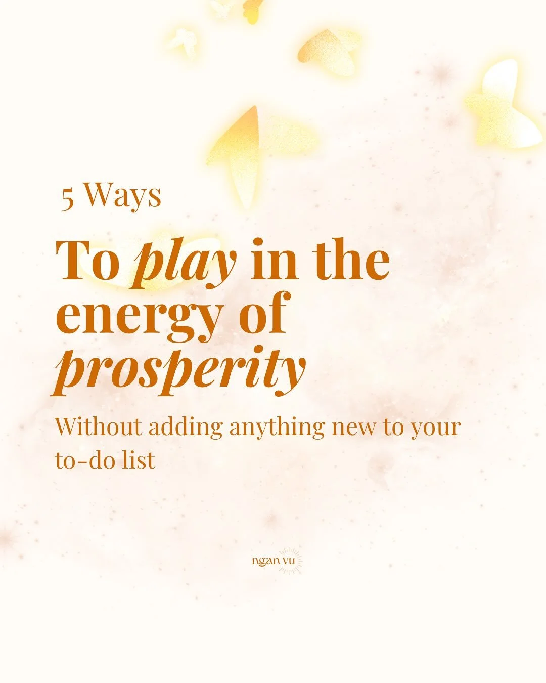 Just 5 reminders that prosperity loves it when you&rsquo;re relaxed, hydrated, and having fun. 😉

Overflow isn&rsquo;t something you chase &mdash; it&rsquo;s something you tune to.

🎠 The Prosperity Playground is OPEN
💫 Begins Dec 12 @ 11 AM AEDT
