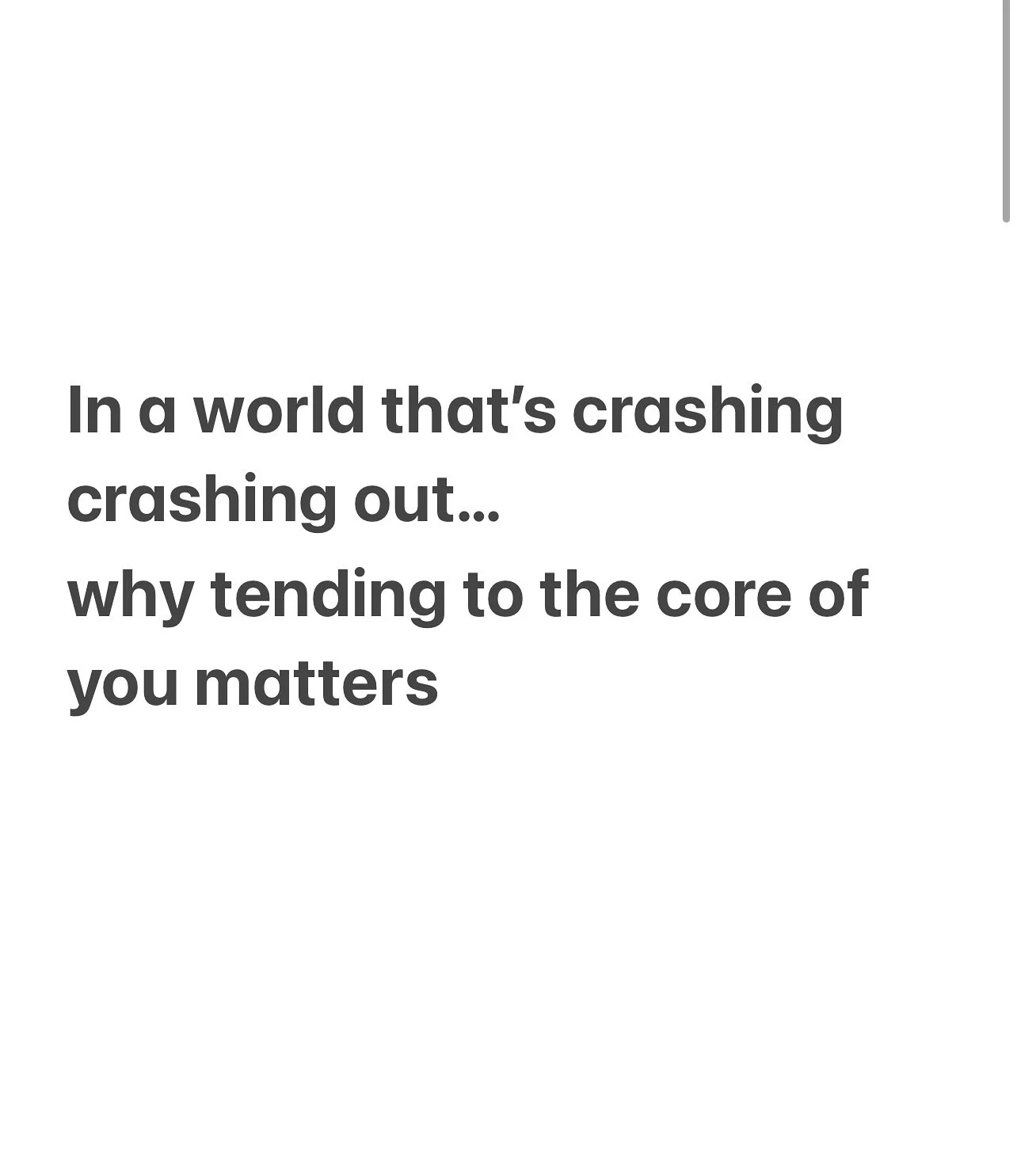 Tend to you
Tend to us
That&rsquo;s the ripple 🌎💫

#collectivehealing #empathsupport #energymatters #healingtogether #howtohelp #ramdass #selftrust #compassion
