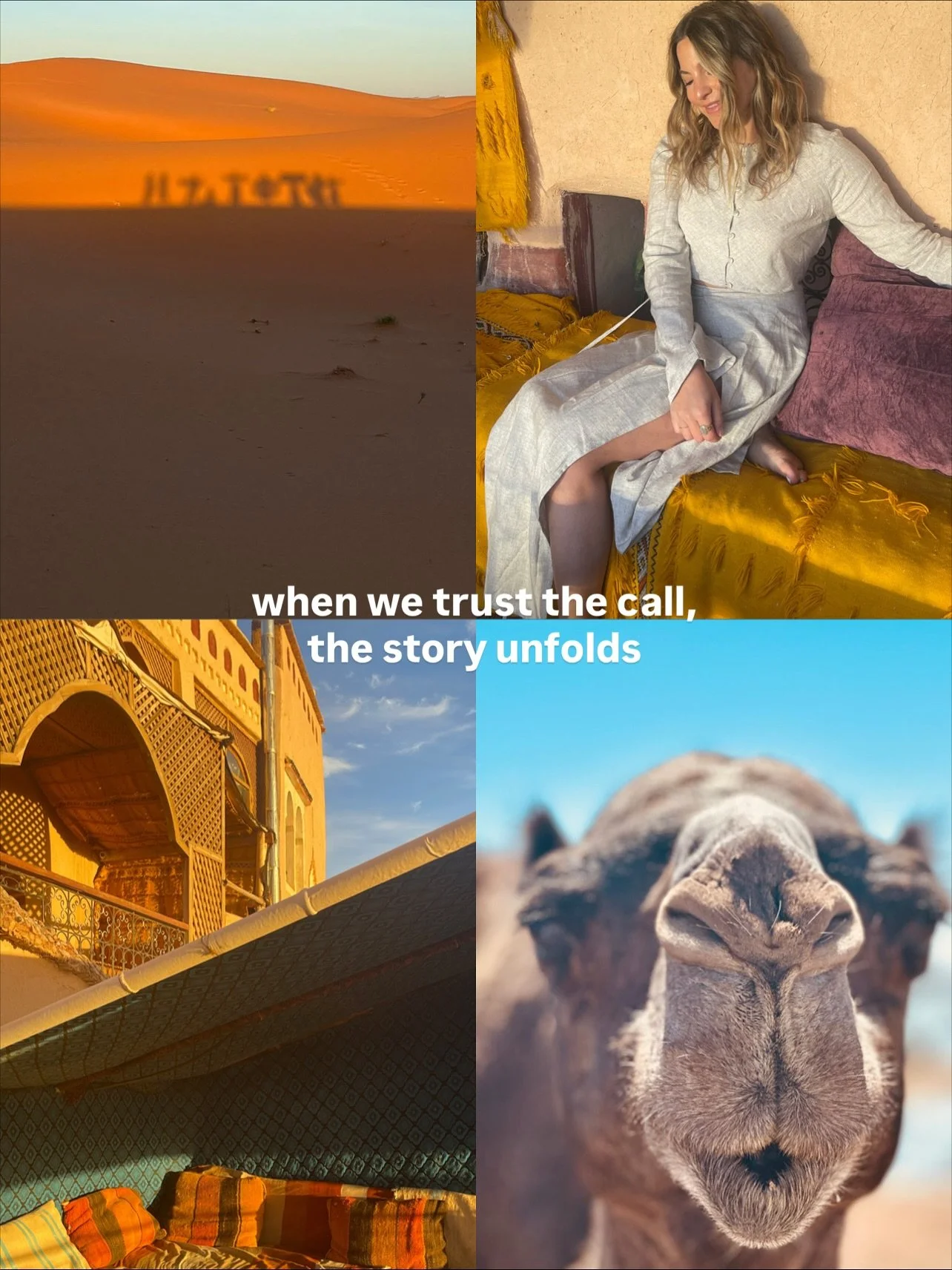 Trust the call 🇲🇦🌹 

Sometimes the call comes before we understand why. Morocco taught me saying yes to the unknown can awaken your heart, your soul, and your inner priestess. When we trust the path, the way unfolds and miracles show up in ways we
