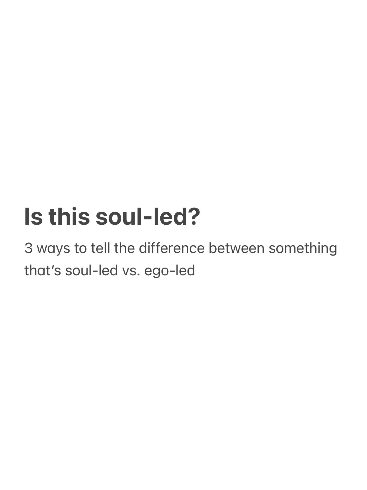 True story, in Morocco, I was reminded to put my hand on my heart, ask my body&hellip; and the answer I was familiarly indecisive with, was instant 🕊️

We&rsquo;re so conditioned to follow urgency, but soul-led decisions never rush you 

Swipe to le
