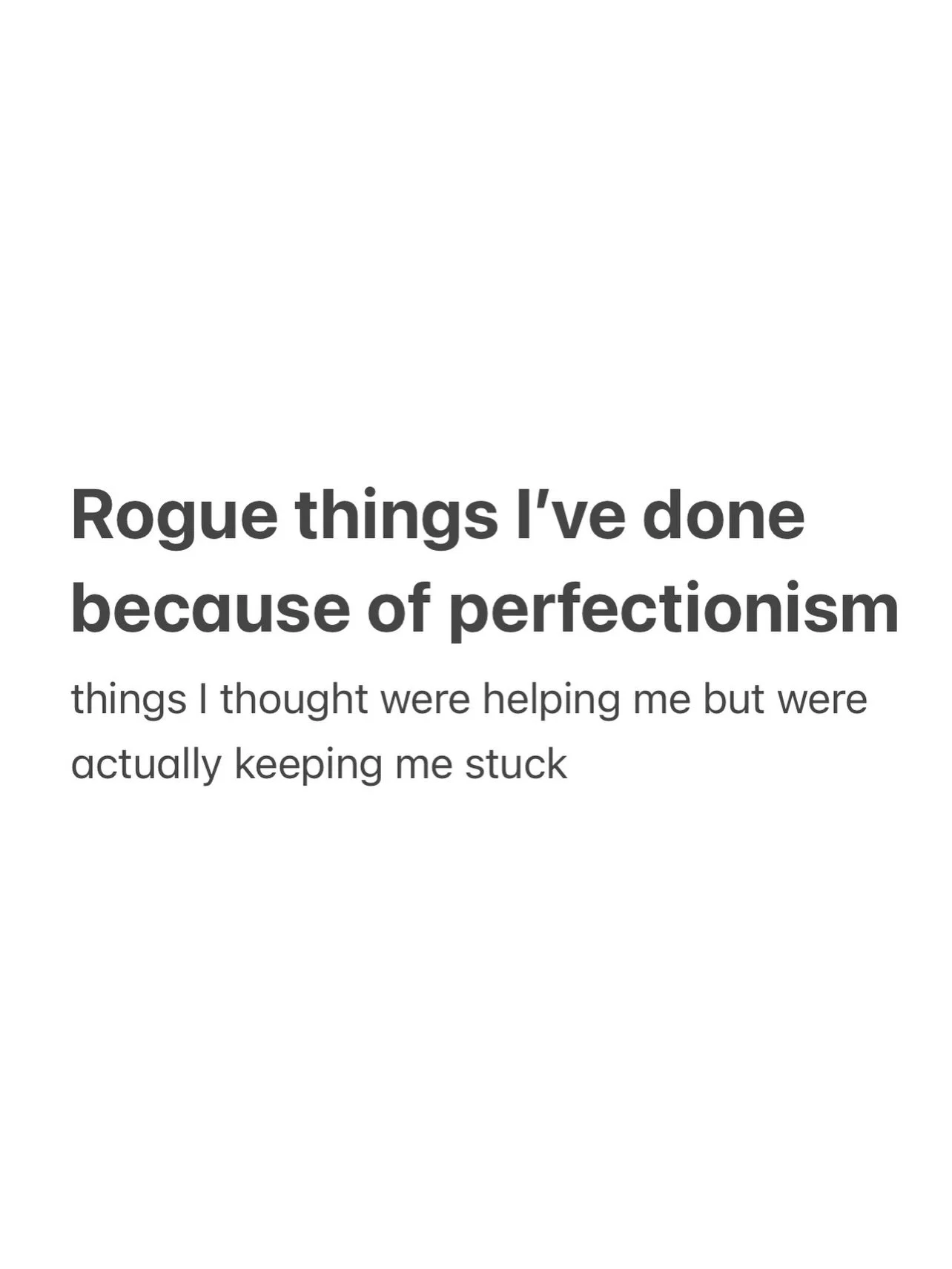 Perfectionism has an upside but until we meet its shadow, we can&rsquo;t use it for good

When grief hit me like a ton of bricks and suddenly I couldn&rsquo;t &ldquo;keep it together&rdquo; anymore.. that&rsquo;s when my relationship with perfectioni