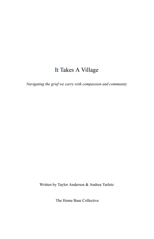 It Takes A Village