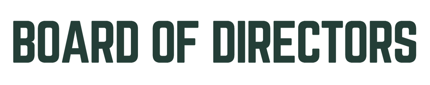Black text on a transparent background that reads "Board of Directors" in bold capital letters.