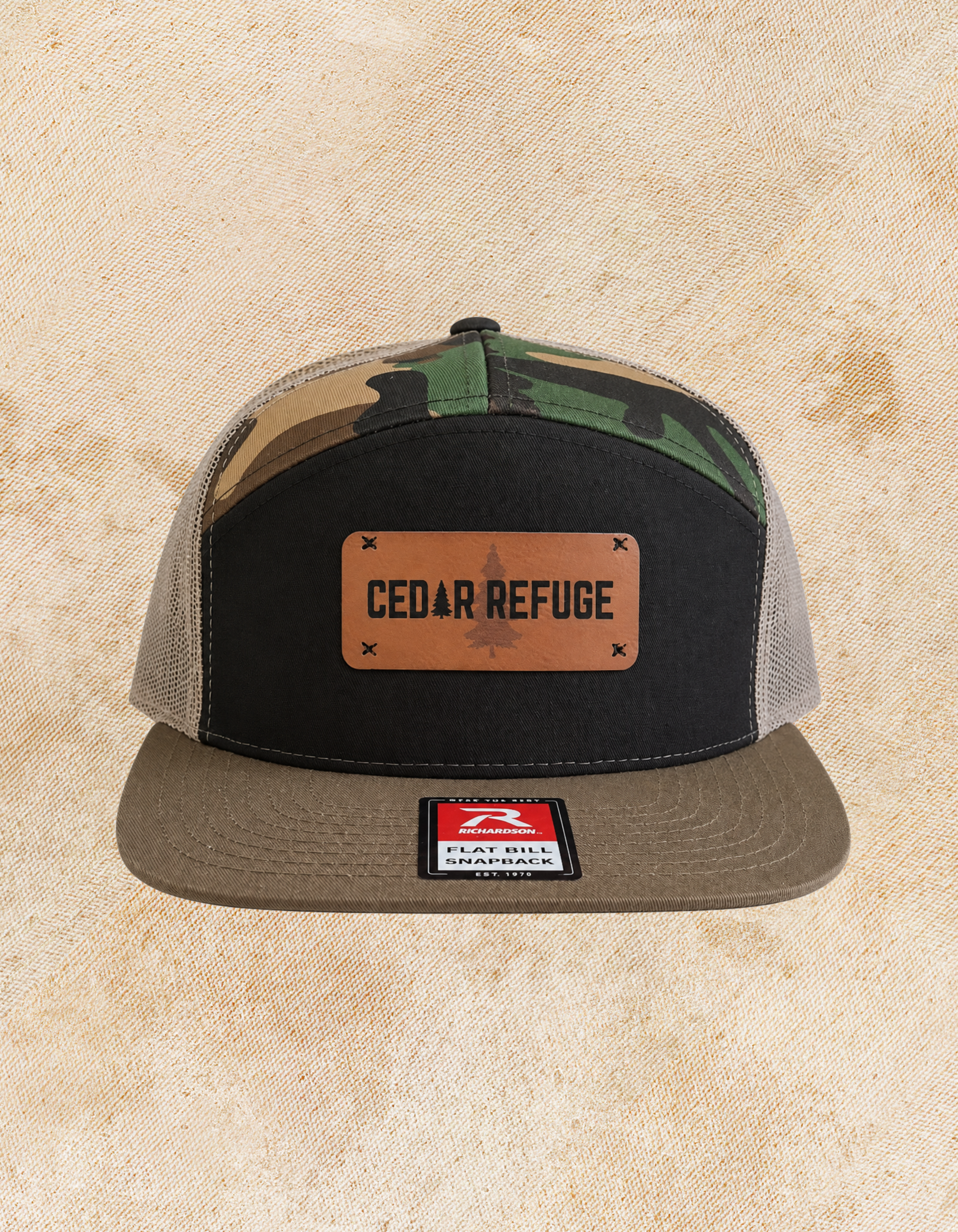 Cedar Merch Camo Trucker.png