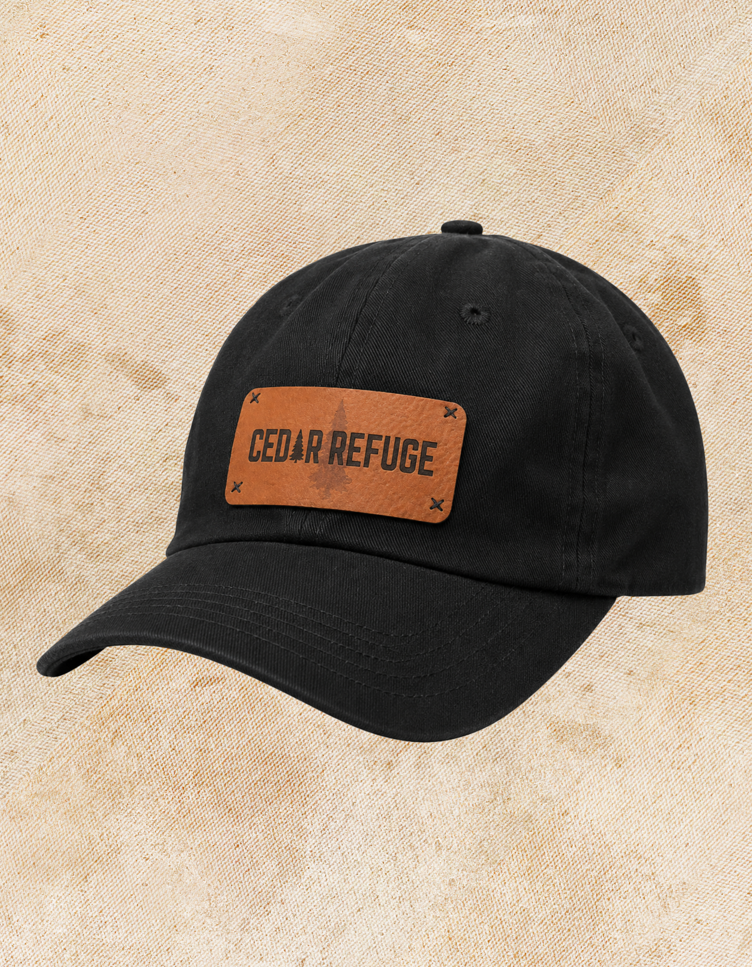 Cedar Merch Black Slouchy Hat.png