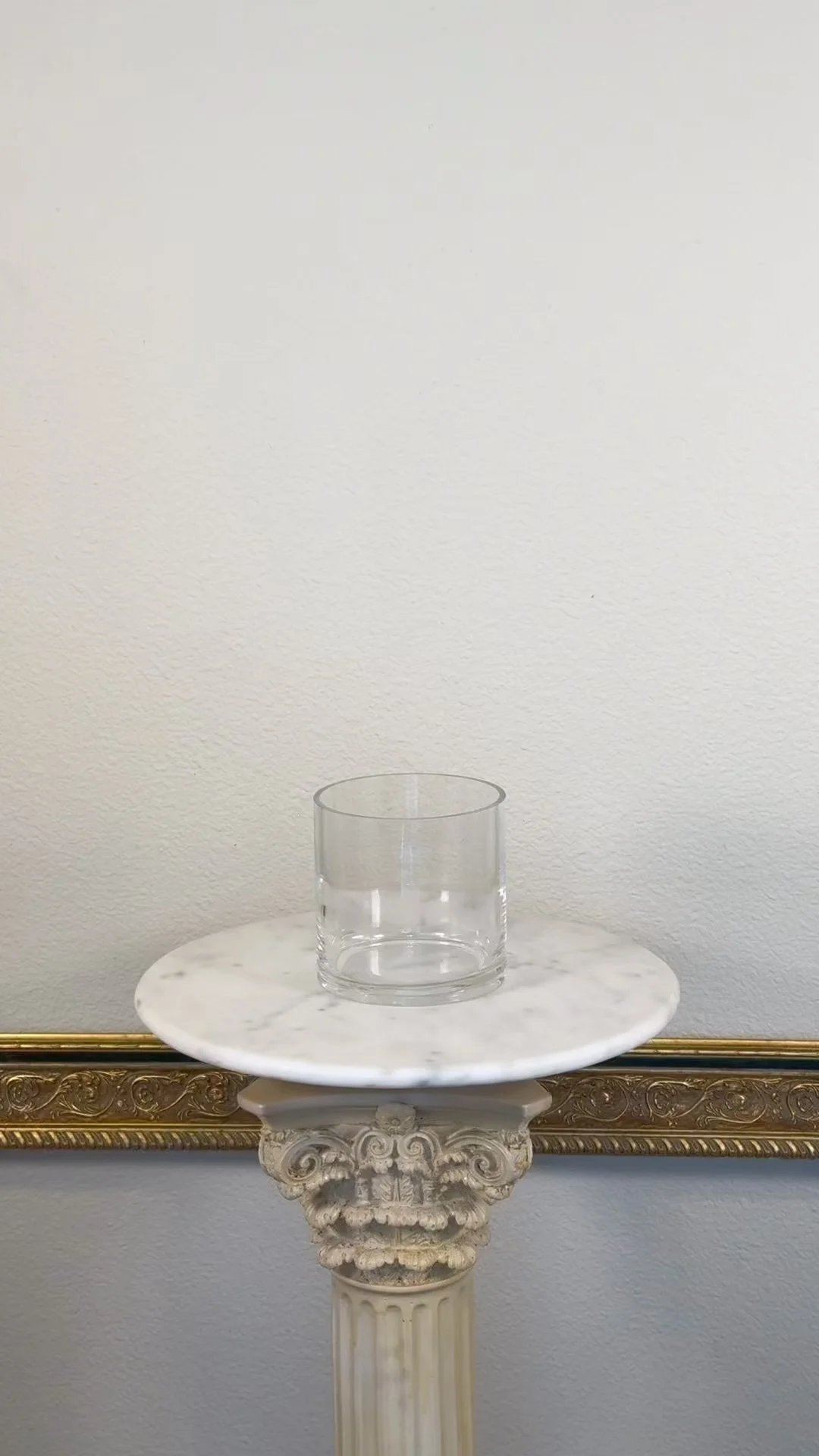 Glass Cylinder Vase (Clear)