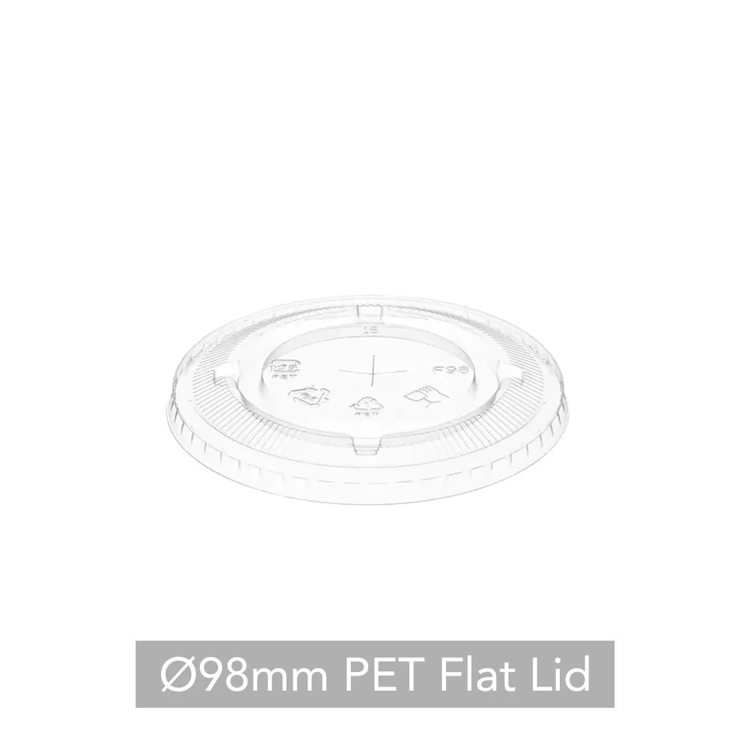 98 Dia PET Flat Lid