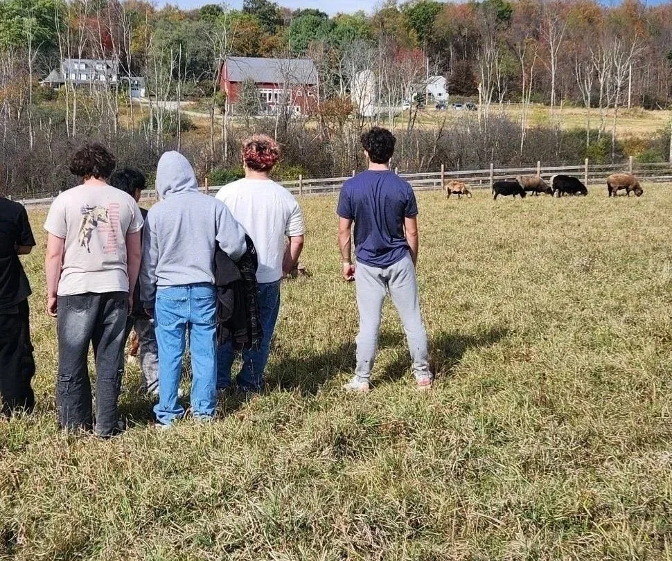 Woodhaven Recovery students participate in an outdoor wellness activity, building resilience, self-care, and connection to nature as part of long-term recovery planning.