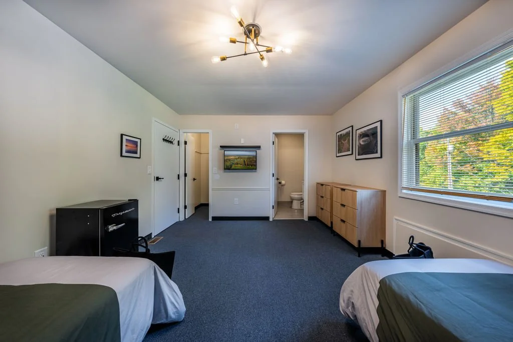 Shared bedroom at Woodhaven Manor designed to give residents a comfortable personal space.