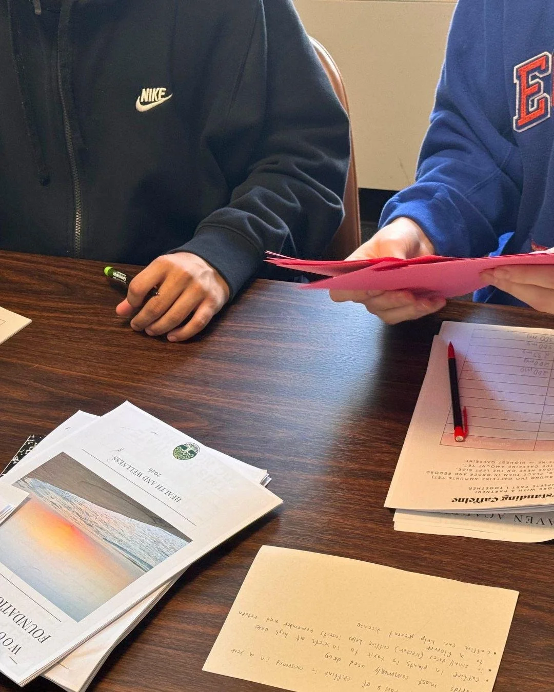 Students at Woodhaven Prep collaborate on academic projects, reflection activities, and future planning in a supportive learning environment.
