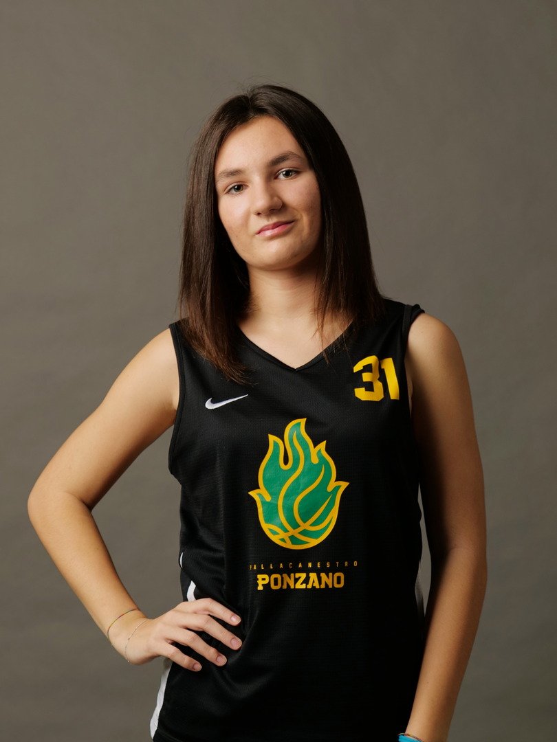 Giocatrice di basket u14 femminile della pallacanestro ponzano