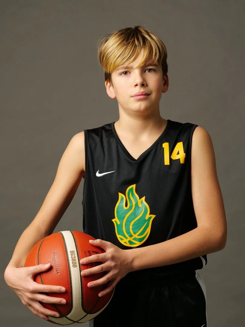 Giocatore u13 maschile della pallacanestro ponzano