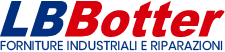 Logo di LB Botter 'Forniture industriali e riparazioni', sponsor della Pallacanestro Ponzano.