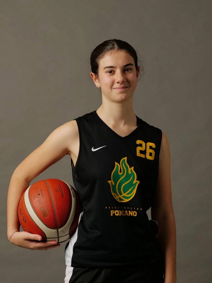 Giocatrice di basket u14 femminile della pallacanestro ponzano