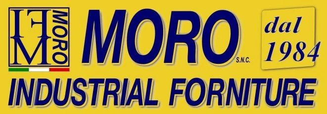 Logo di Moro, azienda di fornitura industriale dal 1984, sponsor della Pallacanestro Ponzano.