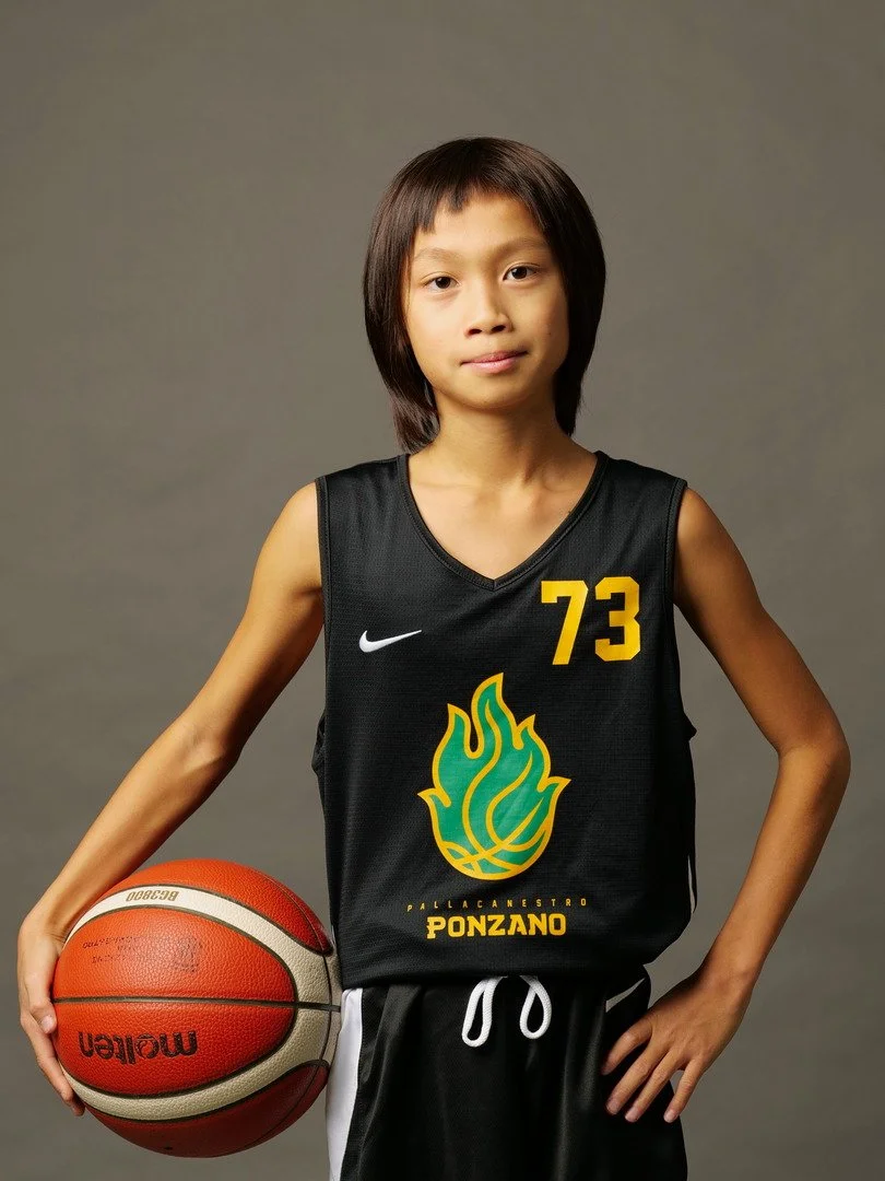 Giocatore u13 maschile della pallacanestro ponzano