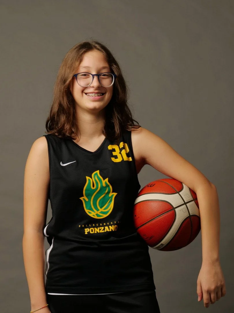 Giocatrice di basket u14 femminile della pallacanestro ponzano